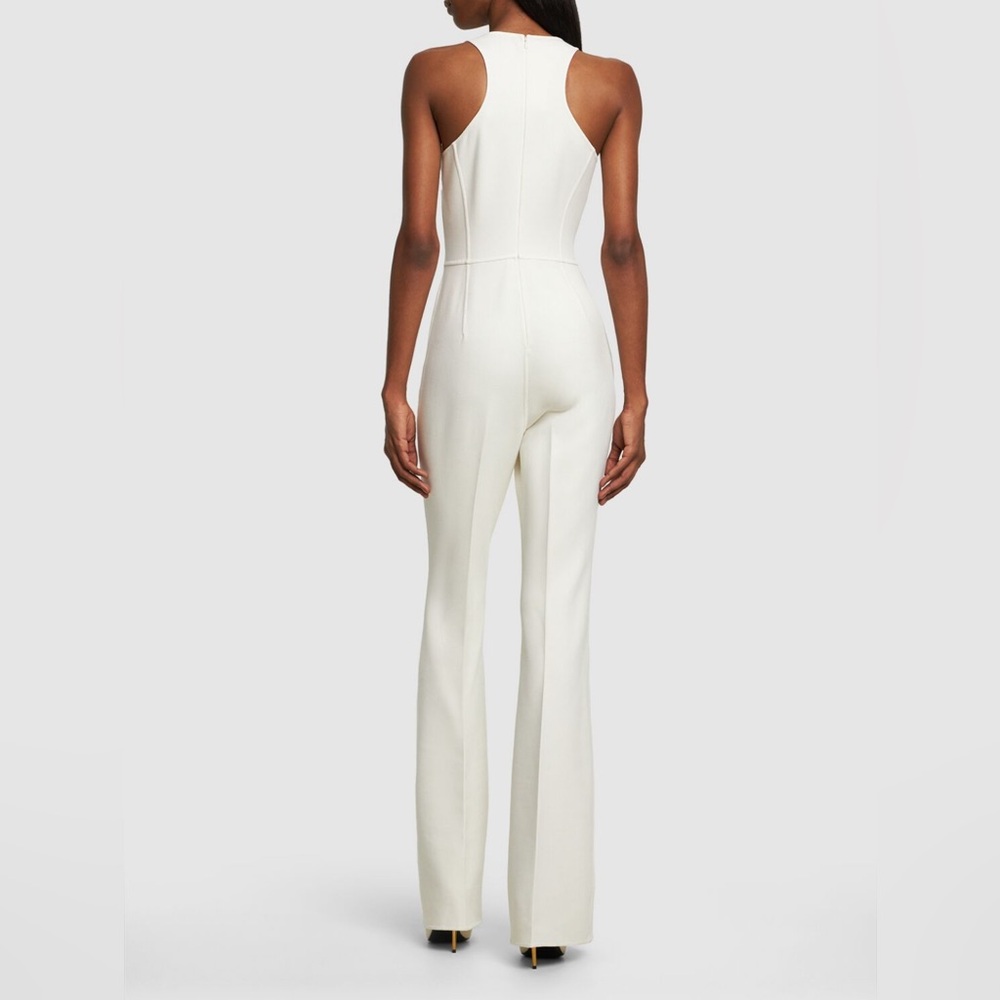 Michael Kors Collection Cream Halter Jumpsuit - Picture 3 of 12
